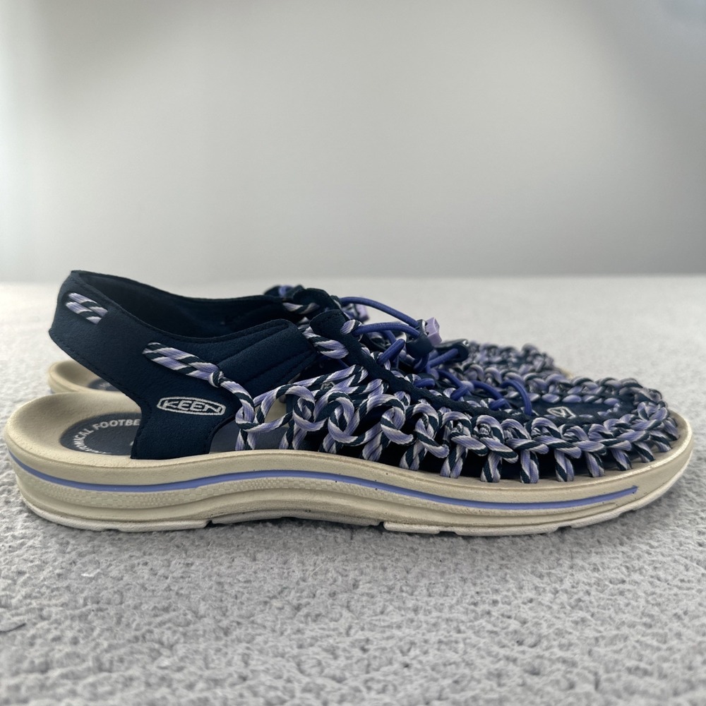 KEEN Uneek Para Cord Sandal Women 9.5 Blue Purple Braided Beach 1014631 - Picture 6 of 10